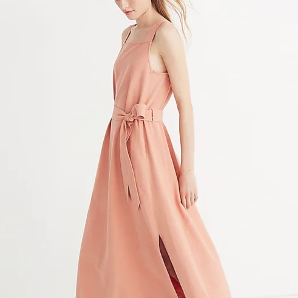 Madewell Apron Tie-Waist Dress